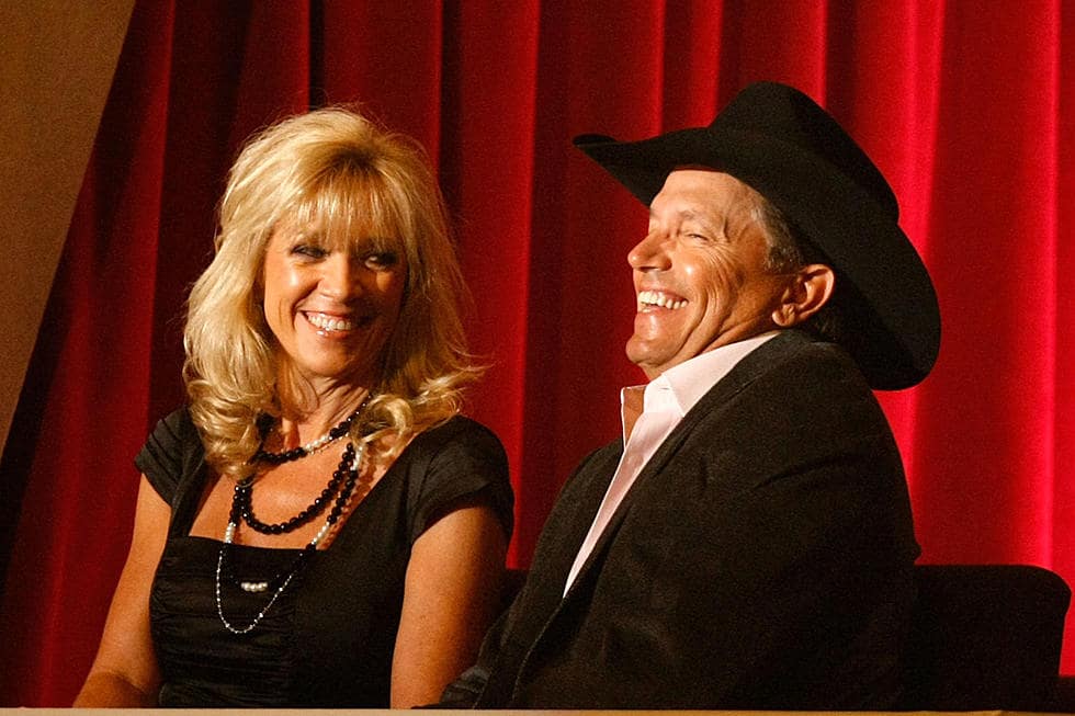 Image of George Strait with his wife, Norma Strait