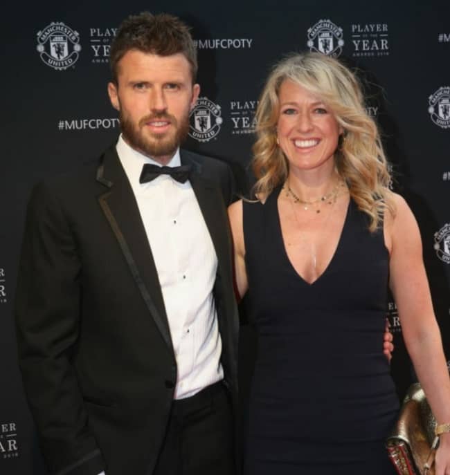 Image of Michael Carrick with his wife, Lisa Roughead-Carrick
