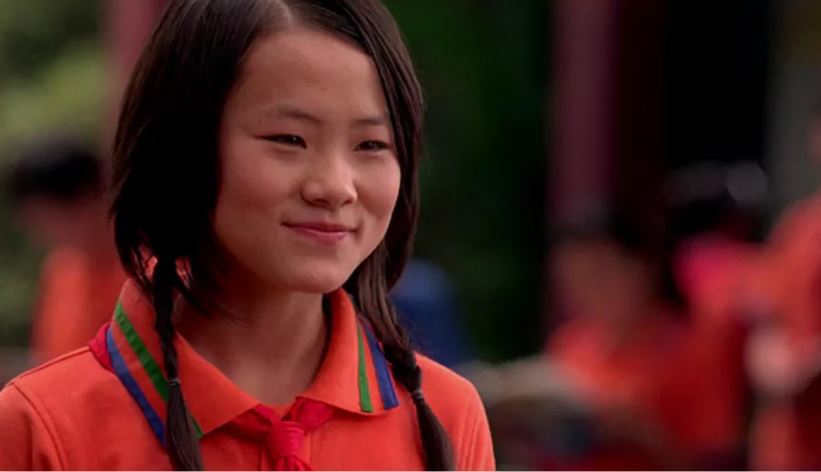 Image of Wenwen Han as a young Karate Kid actress