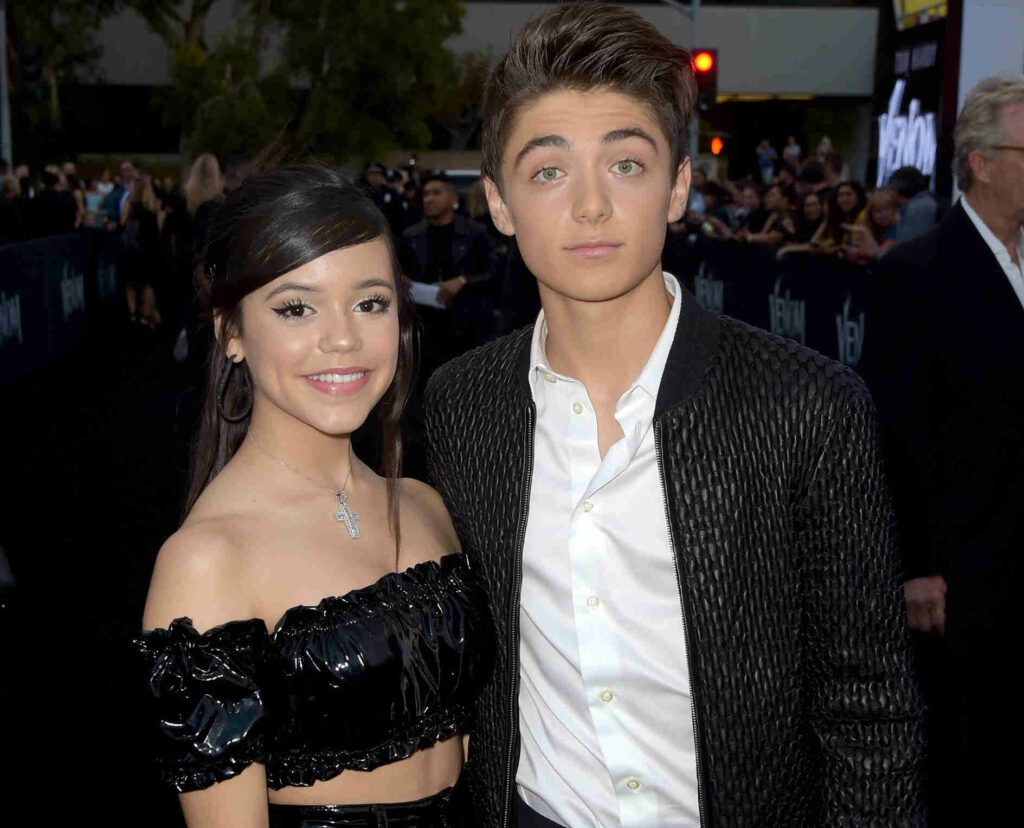 Image of Jenna Ortega and Asher Angel 