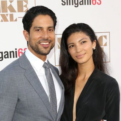 Image of Adam Rodriguez with his wife, Grace Gail