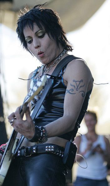 Image of Joan Jett's visible tattoos