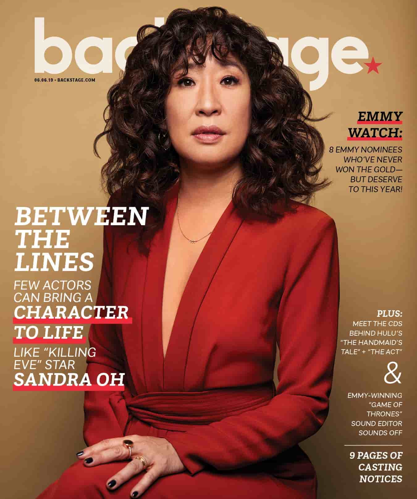 Image of Sandra Oh as a well-known actress and model