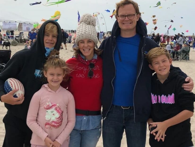 Image of Stephanie Ruhle and Andy Hubbard and their family