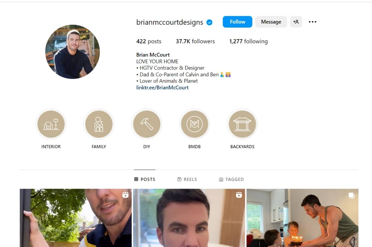 image of Brian McCourt's Instagram profile