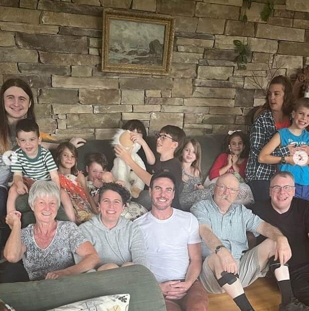 image of Brian McCourt with his family